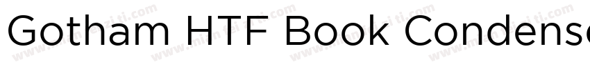 Gotham HTF Book Condensed Regular字体转换